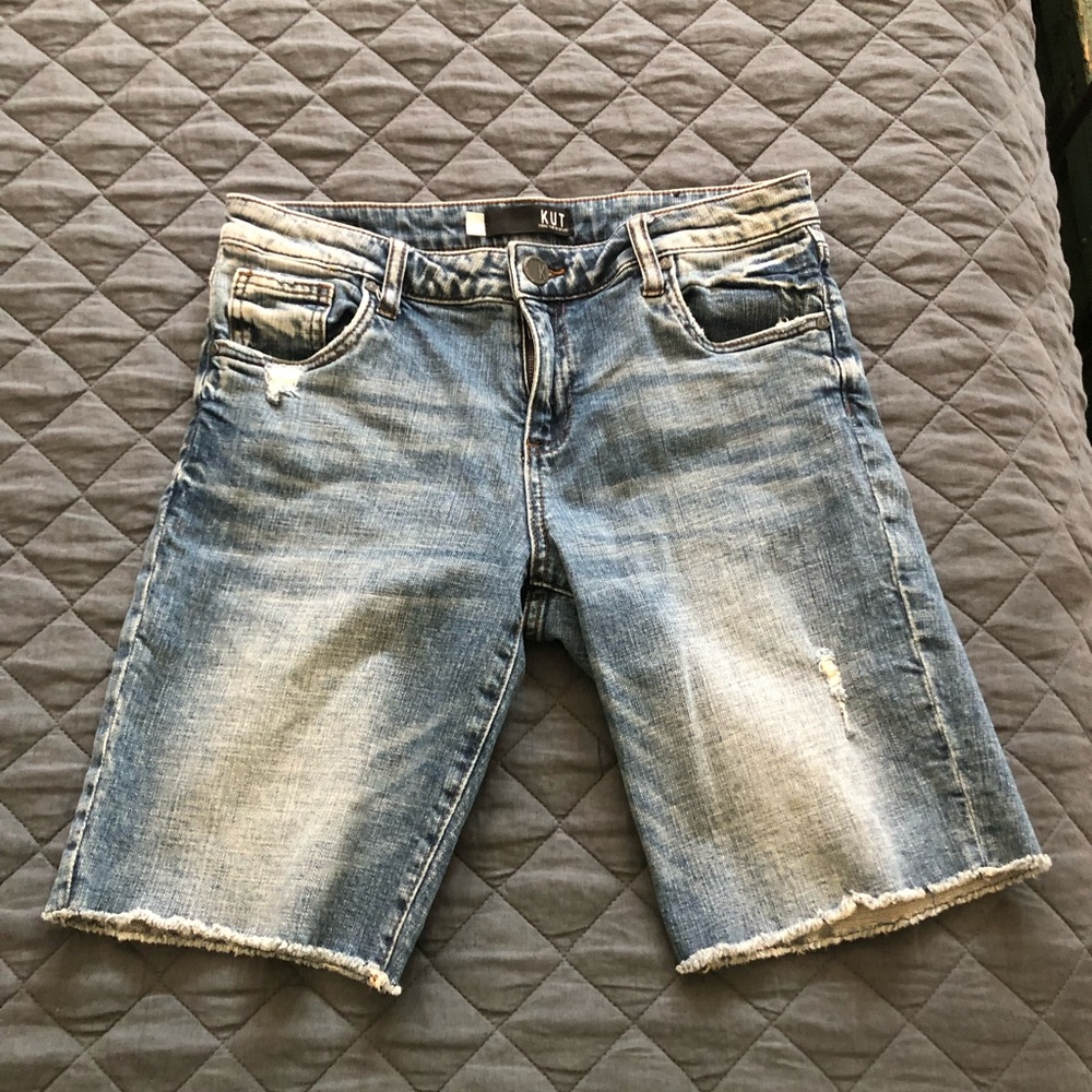 Out Sophie Denim Bermuda Shorts